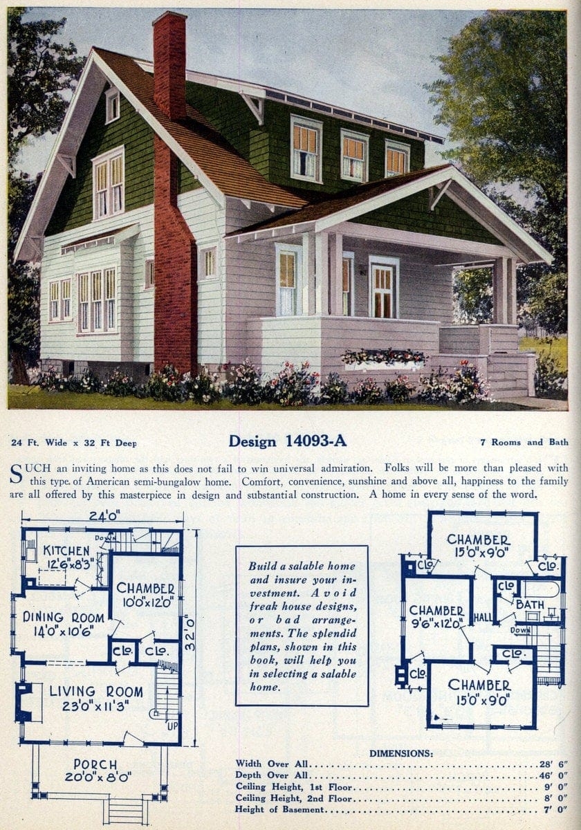 1920s House Plans 74 Charming Vintage Designs That Shaped American Homes Click Americana