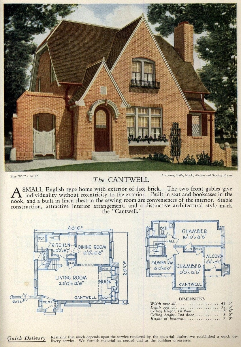 1920s House Plans 74 Charming Vintage Designs That Shaped American Homes Click Americana
