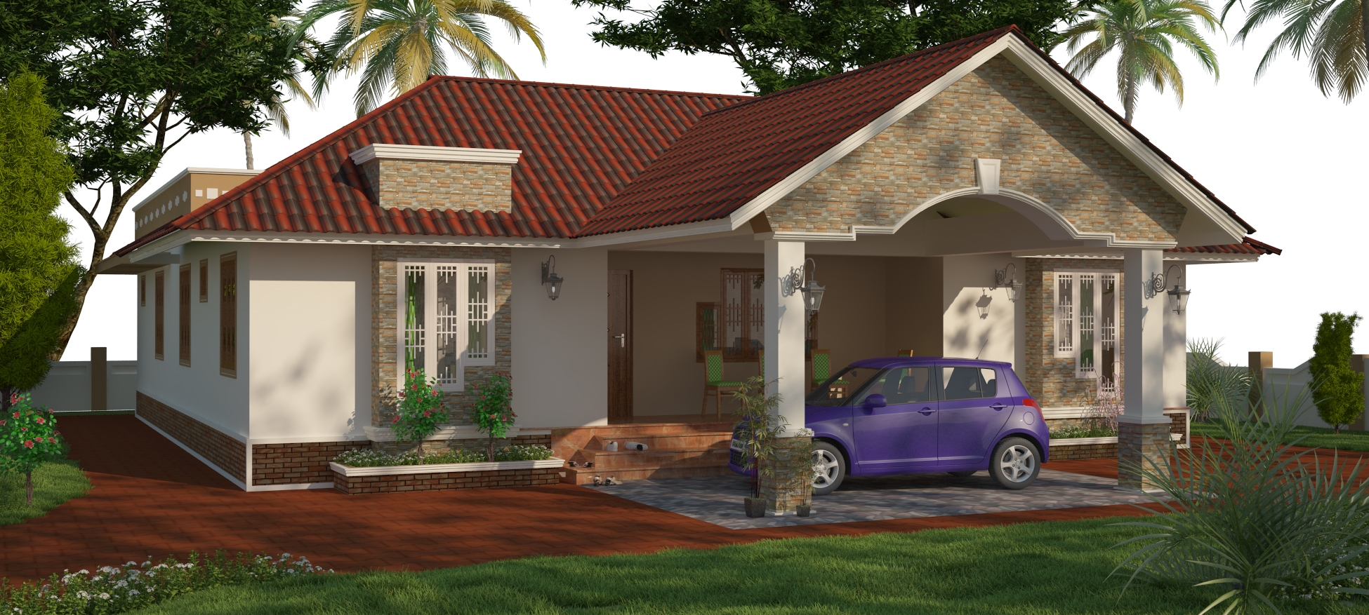 3 Bedroom Home Designs And Plans At Low Cost Price Thrissur