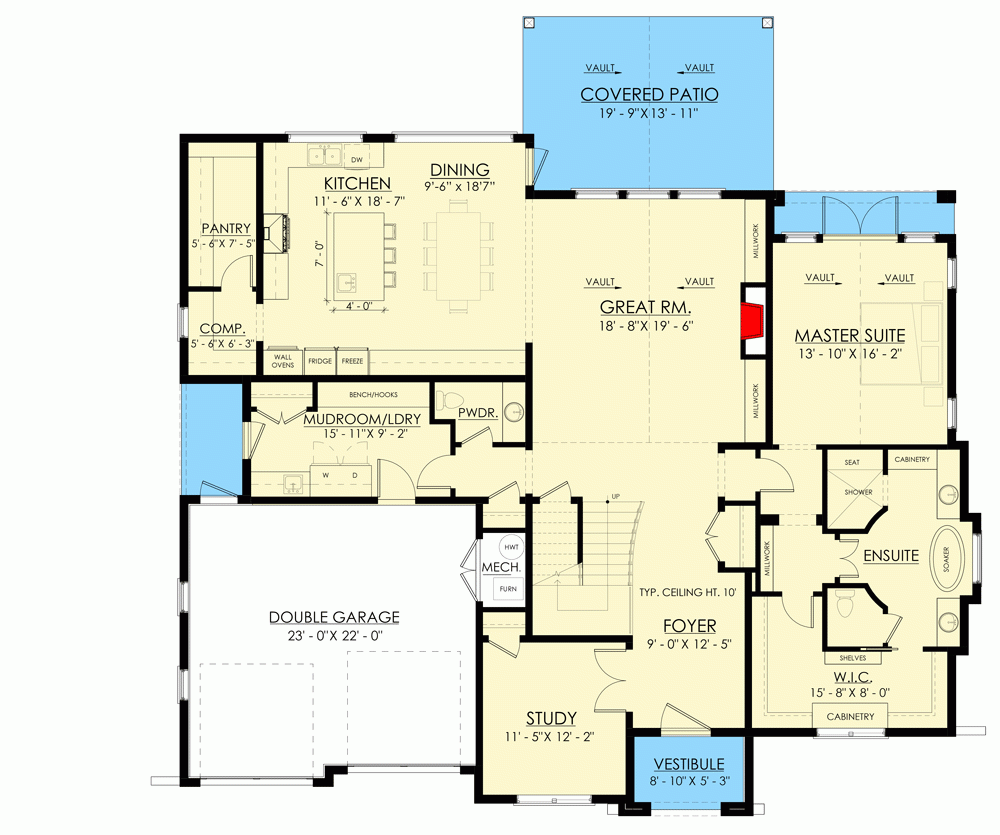 4 Bed Transitional House Plan With Vaulted Spaces Indoors And Out 3402 Sq Ft 270045AF Architectural Designs House Plans 4 Bed Transitional House Plan With Vaulted Spaces Indoors And Out 3402 Sq Ft 270045AF Architectural Designs House Plans