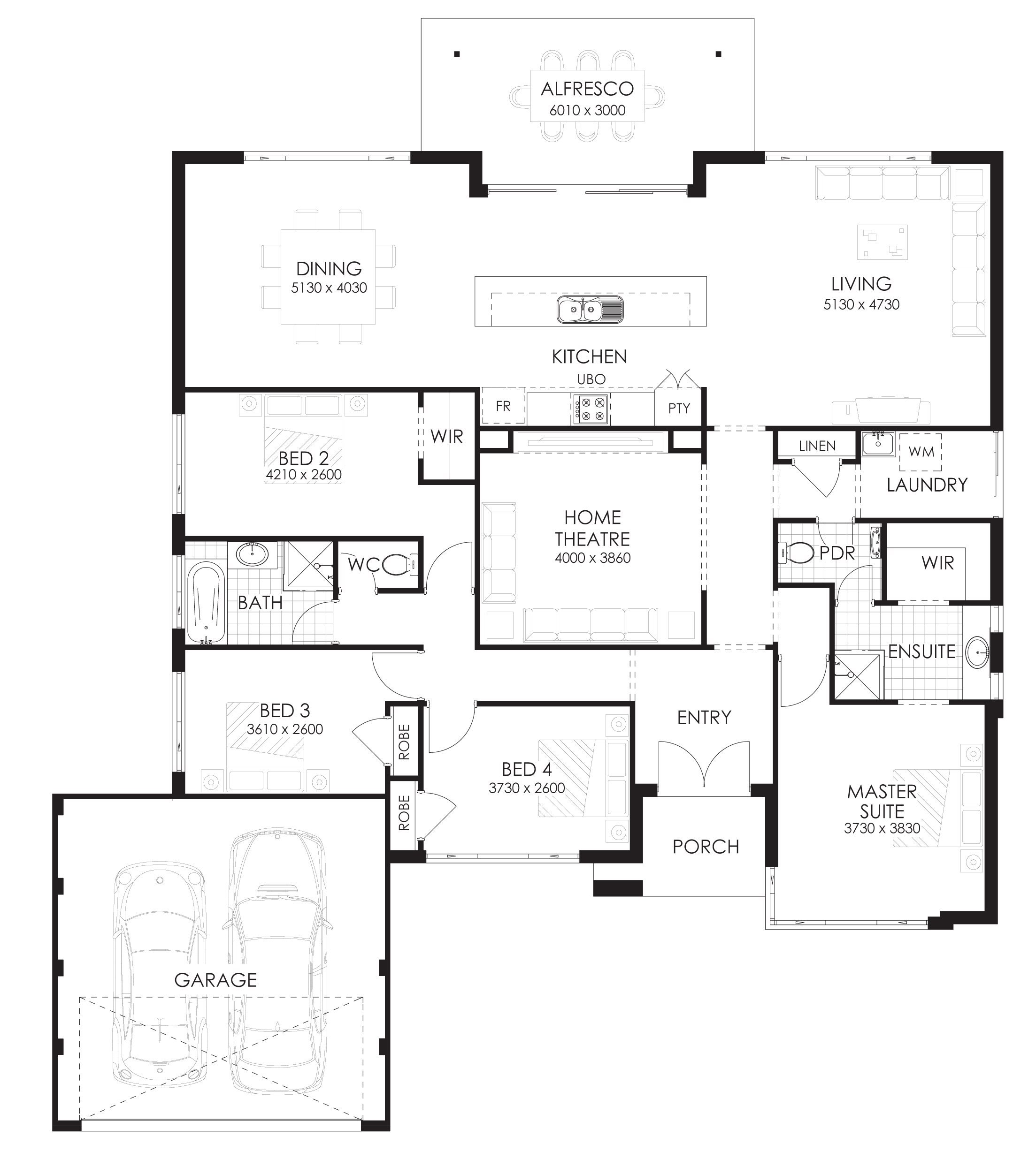 4 Bedroom All Ensuite House Plan 4 Bedroom All Ensuite House Plan