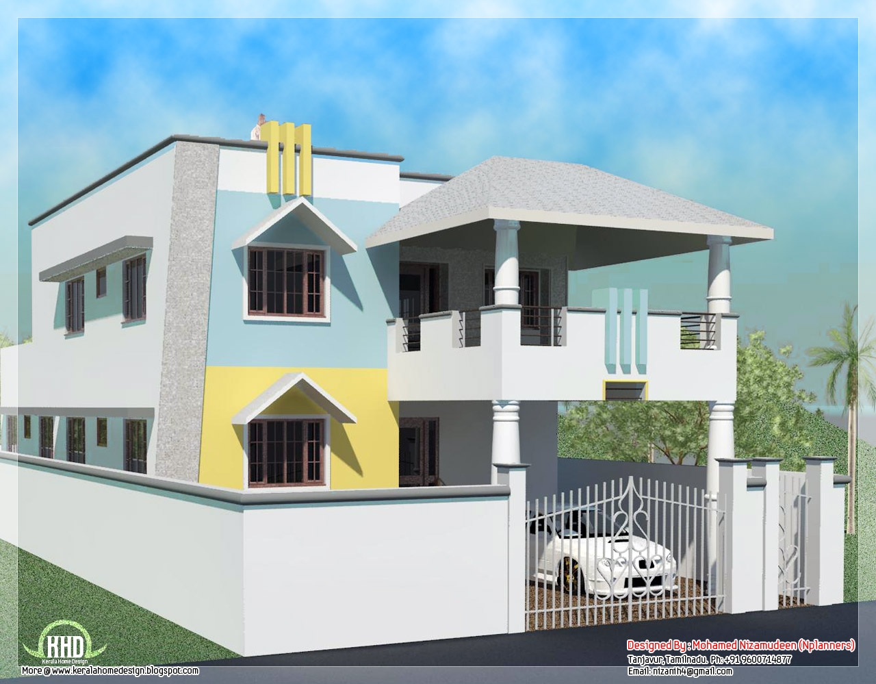 Kerala Home Design Architecture House Plans 2200 Sq Feet Minimalist Tamilnadu Style House