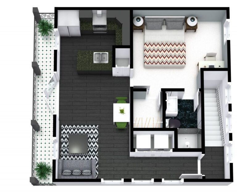 1 Bedroom Apartment Built On Top Of Garage