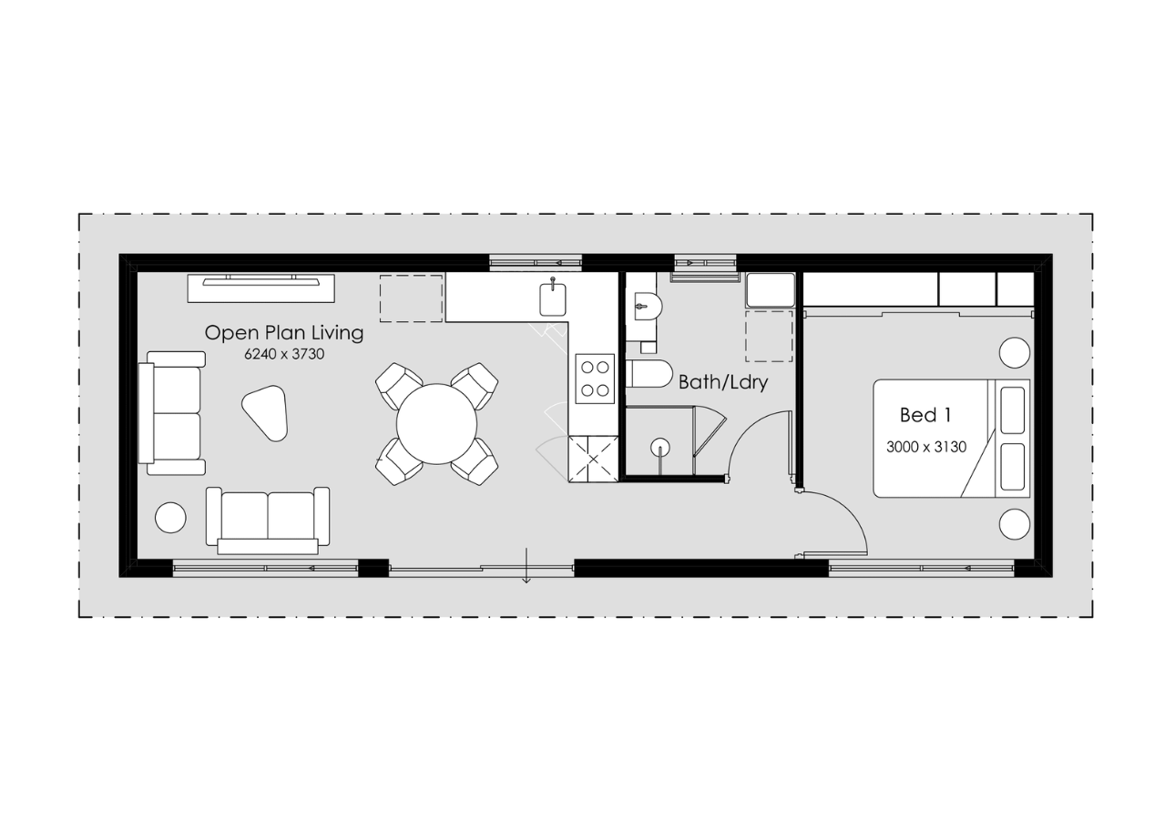 1 Bedroom Granny Flat Floor Plans U0026 Designs Summit Homes