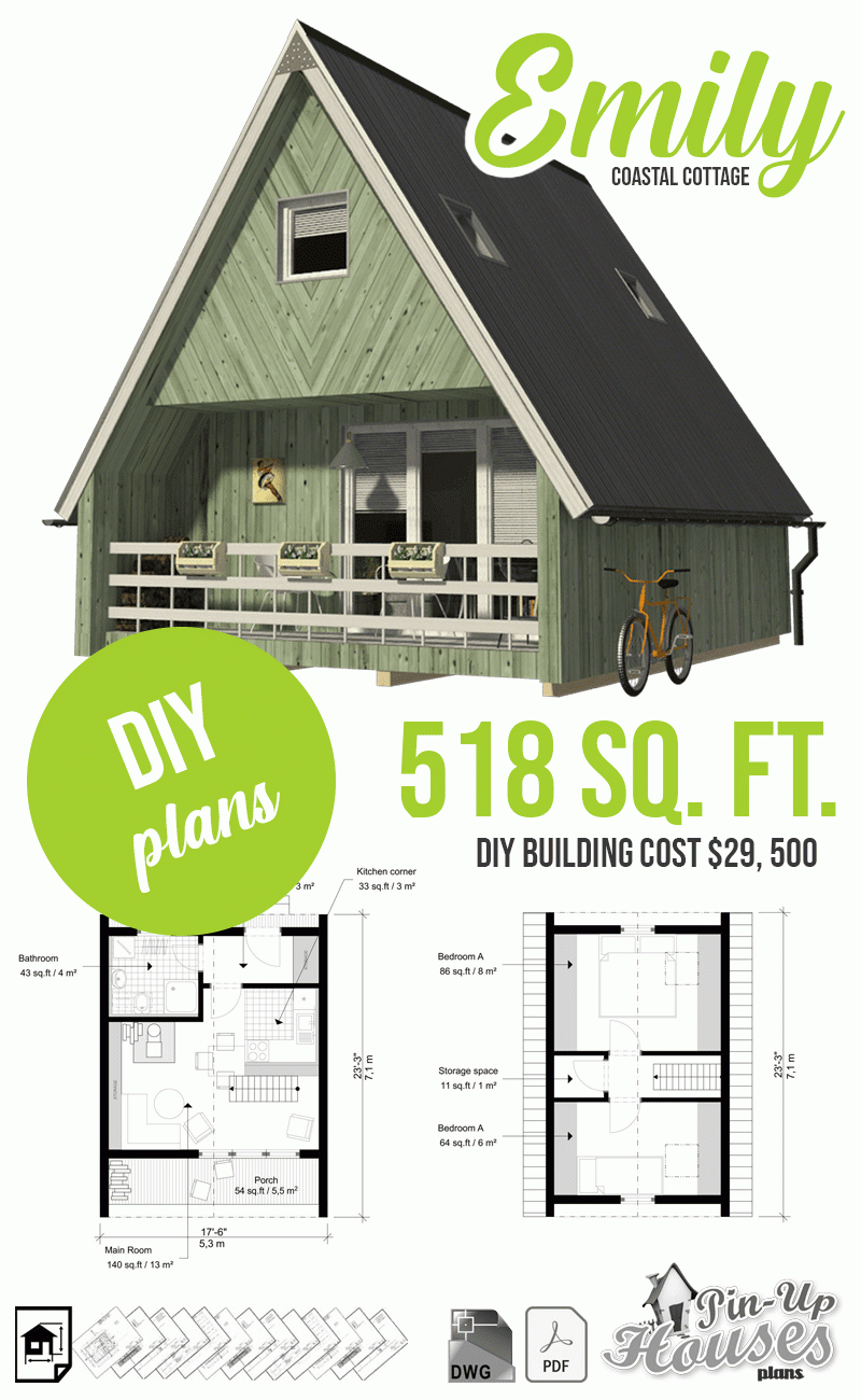 10 Awesome A Frame House Plans A frame Cabin Plans Cottages 