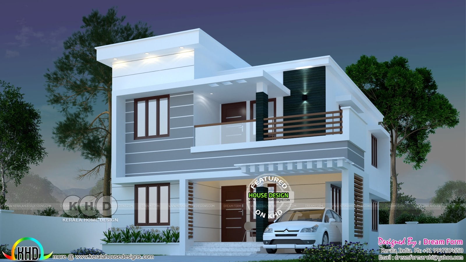 1145 Sq ft 3 Bedroom Modern House Kerala Home Design And Floor 1145 Sq ft 3 Bedroom Modern House Kerala Home Design And Floor