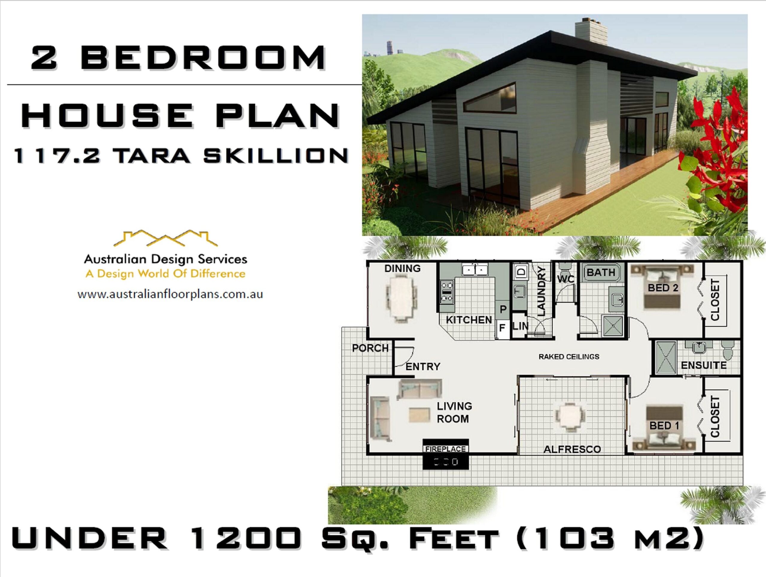 2 Bedroom Pinoy House Plans