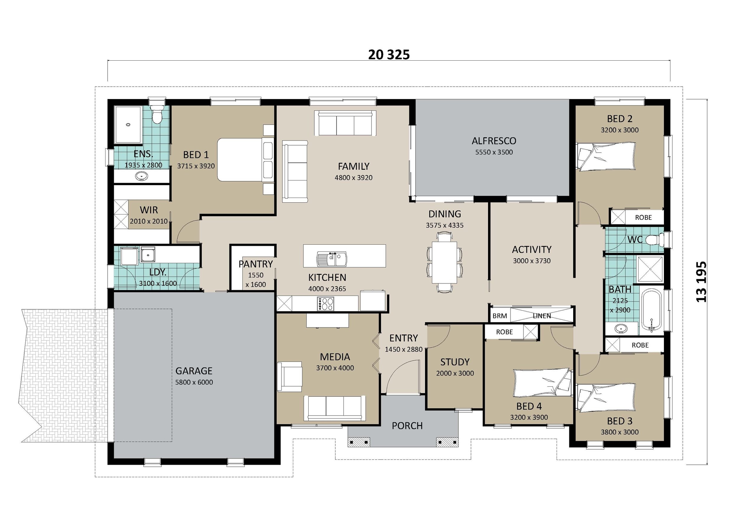 14m Lot Frontage 4 Bedroom Home Plans Richard Adams Homes 14m Lot Frontage 4 Bedroom Home Plans Richard Adams Homes