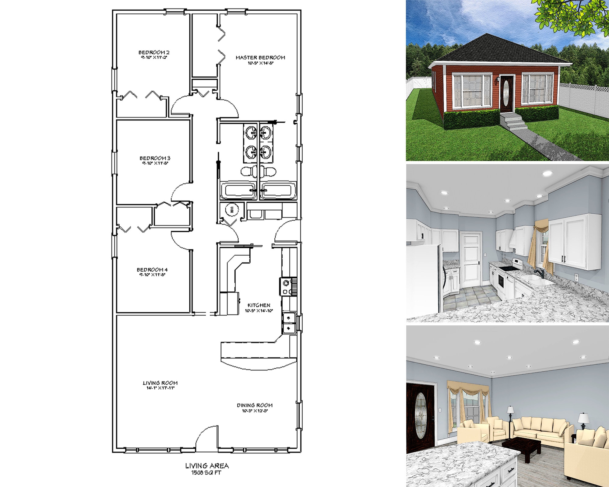 1500 Square Foot Four Bedroom Two Bathroom Floor Plan One Story Traditional Cottage House Plans For Narrow Lots Etsy Canada 1500 Square Foot Four Bedroom Two Bathroom Floor Plan One Story Traditional Cottage House Plans For Narrow Lots Etsy Canada