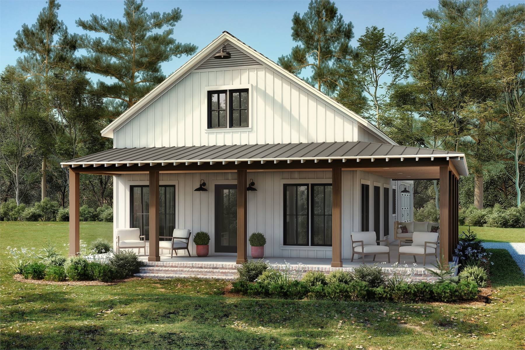 2 Bedroom Barndominium Style House Plan 9282 Balm Bay 9282