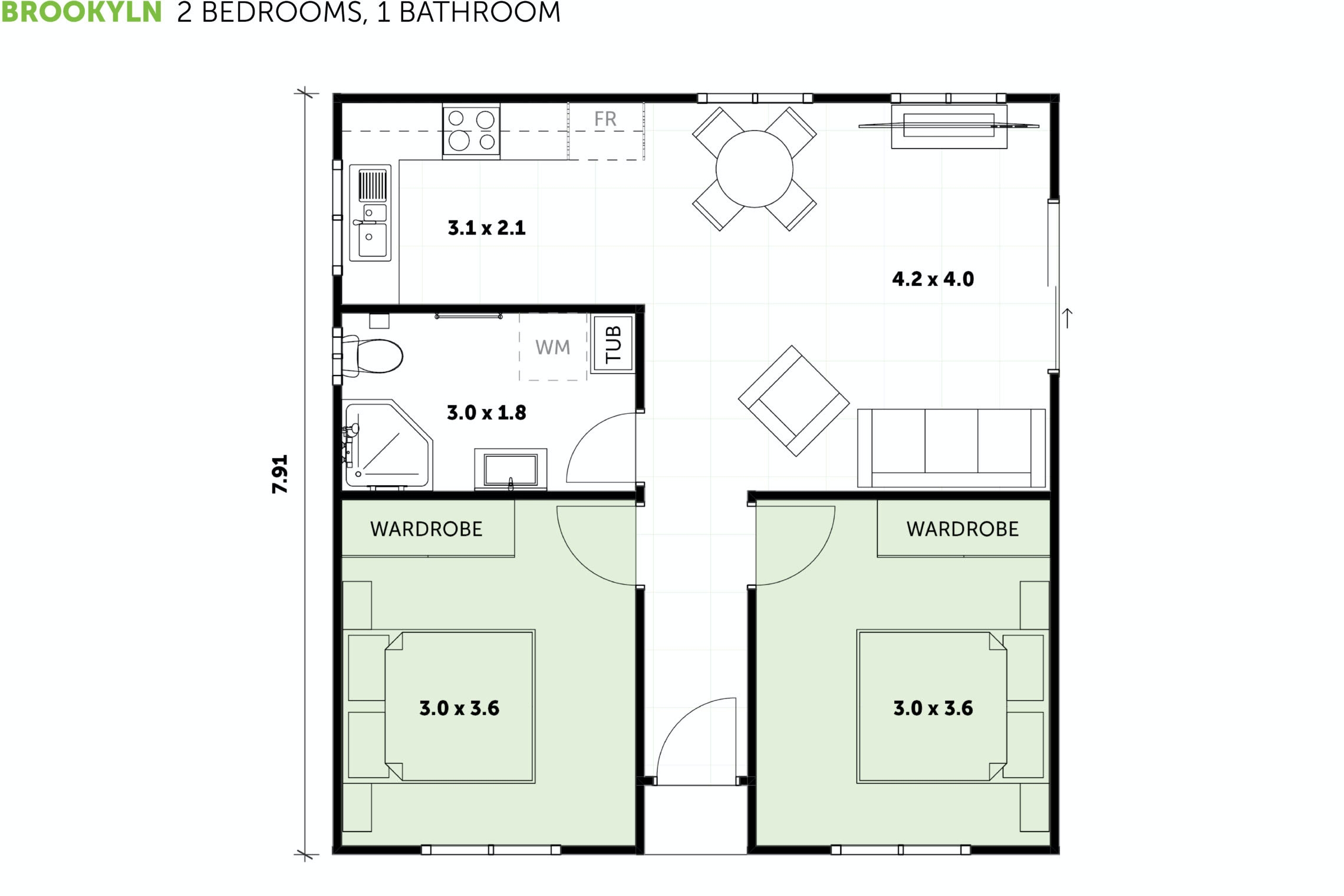 2 Bedroom Granny Flats Floor Plans Designs U0026 Builds 2 Bedroom Granny Flats Floor Plans Designs U0026 Builds