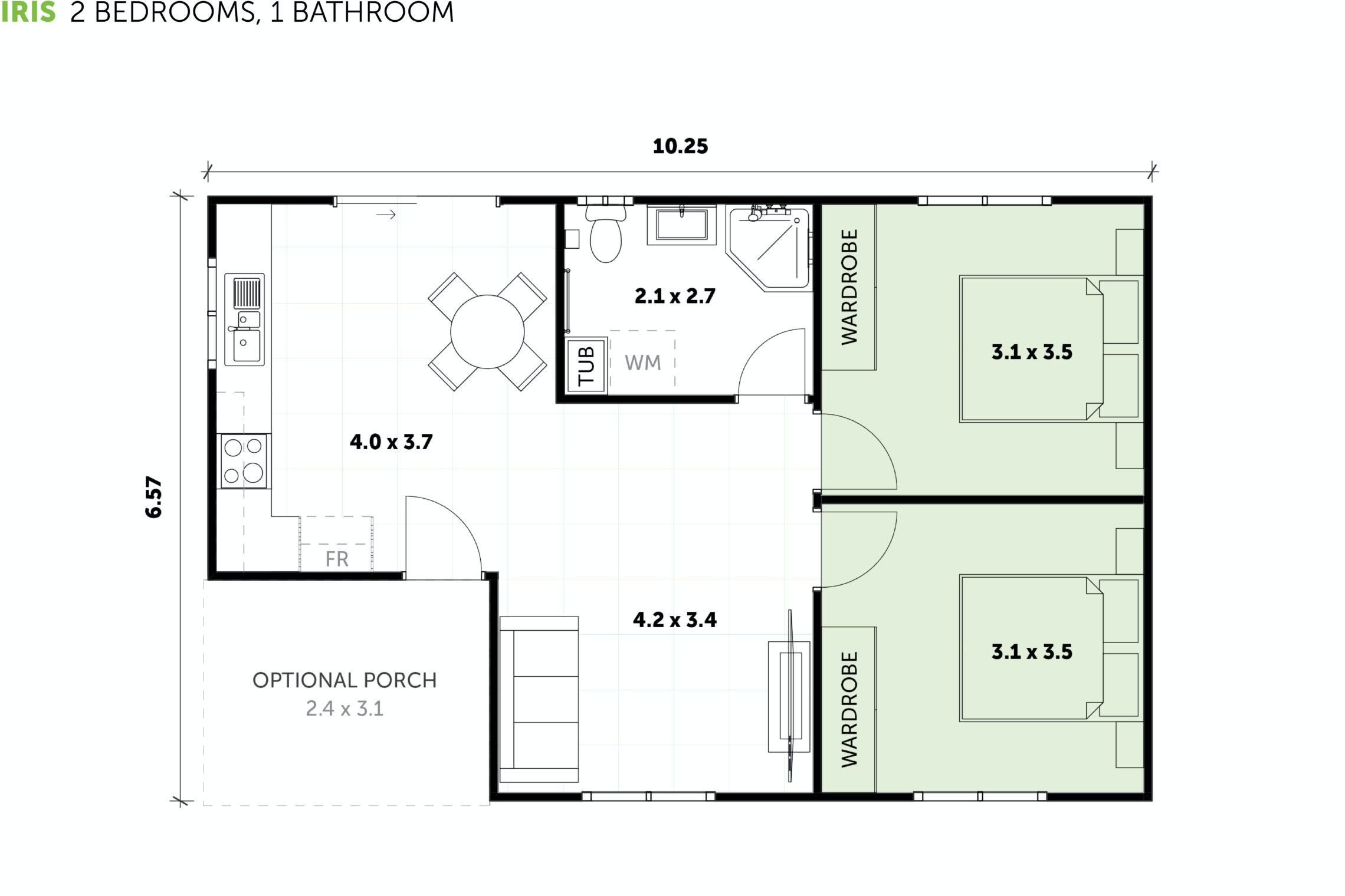 2 Bedroom Granny Flats Floor Plans Designs U0026 Builds 2 Bedroom Granny Flats Floor Plans Designs U0026 Builds