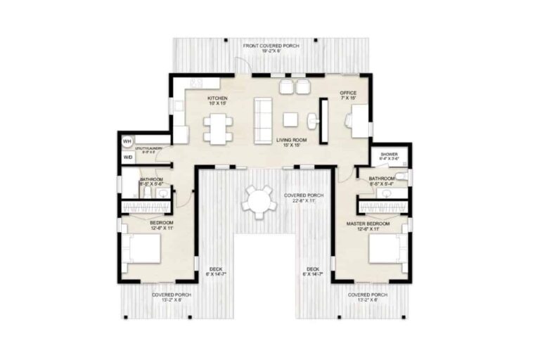 2 Bedroom House Plans Truoba For Comfortable Living