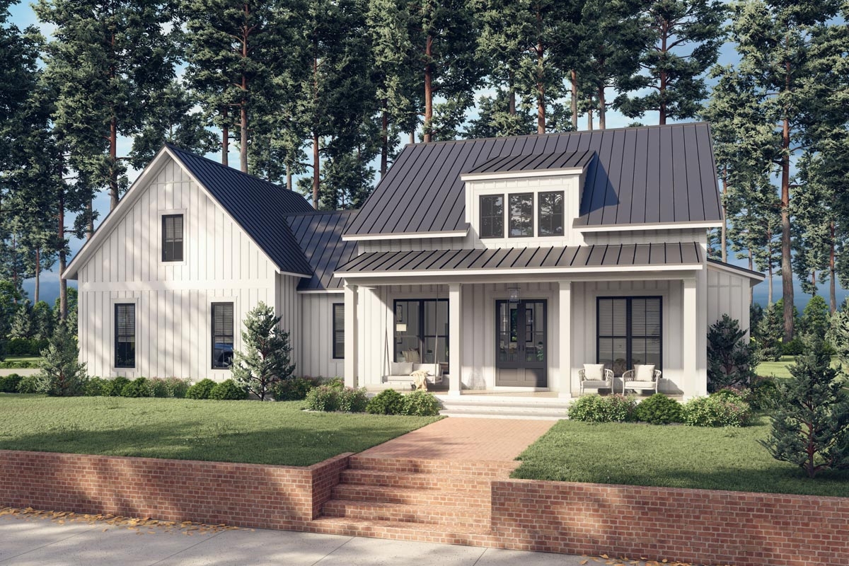2 Bedroom Modern Farmhouse Dream Home Plan With Bonus Over Garage 1448 Sq Ft 51865HZ Architectural Designs House Plans 2 Bedroom Modern Farmhouse Dream Home Plan With Bonus Over Garage 1448 Sq Ft 51865HZ Architectural Designs House Plans