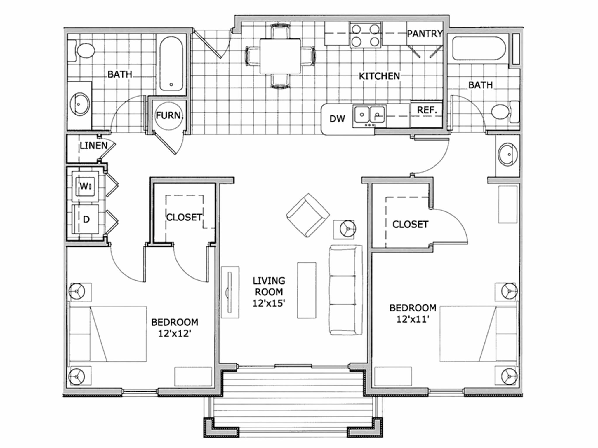 2 Bedroom Phase 2 ADA 2 Bed Apartment The Abbey Apartments 2 Bedroom Phase 2 ADA 2 Bed Apartment The Abbey Apartments