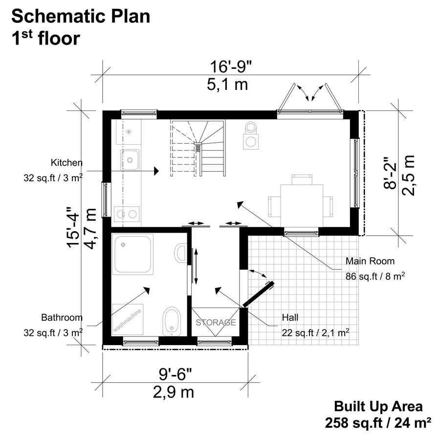 2 Bedroom House Floor Plan 2 Bedroom House Floor Plan