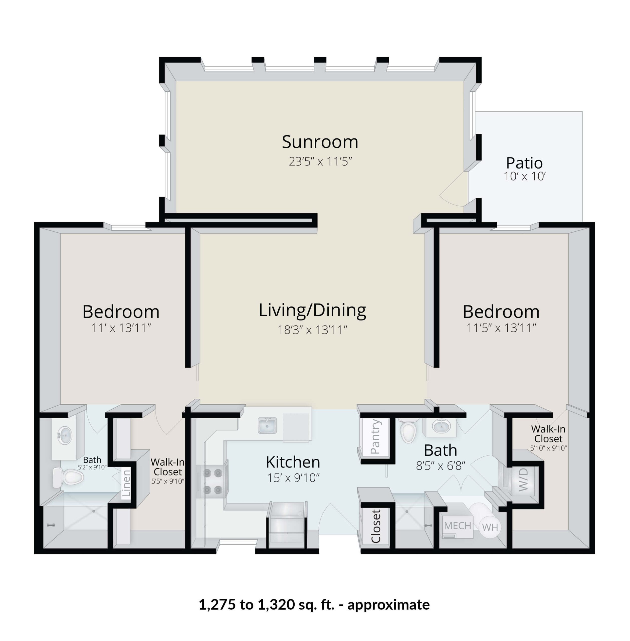 2 Bedroom Sunroom Apartments 2 Bedroom Sunroom Apartments
