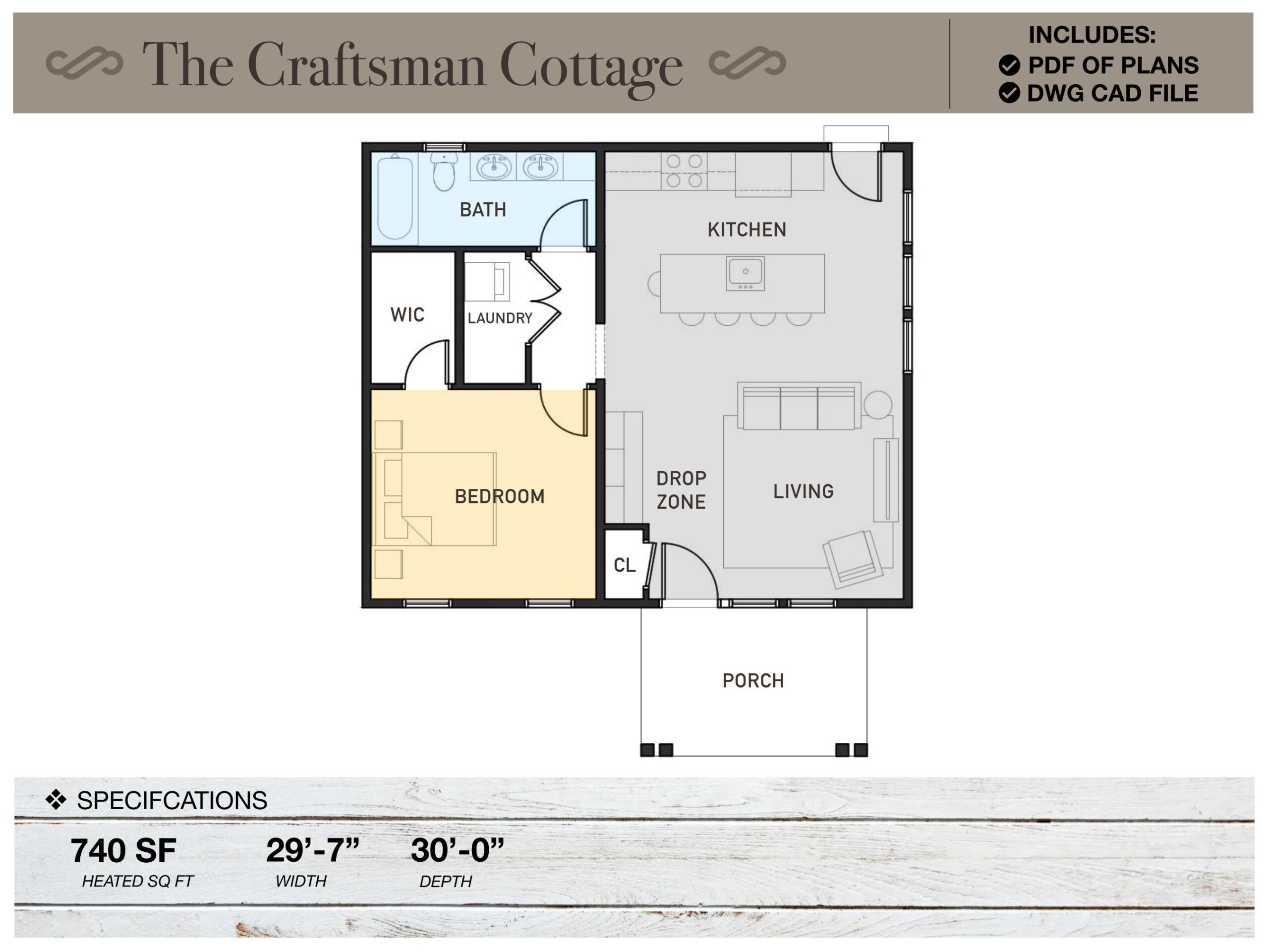 24x24 1 Bedroom Floor Plans Etsy Denmark