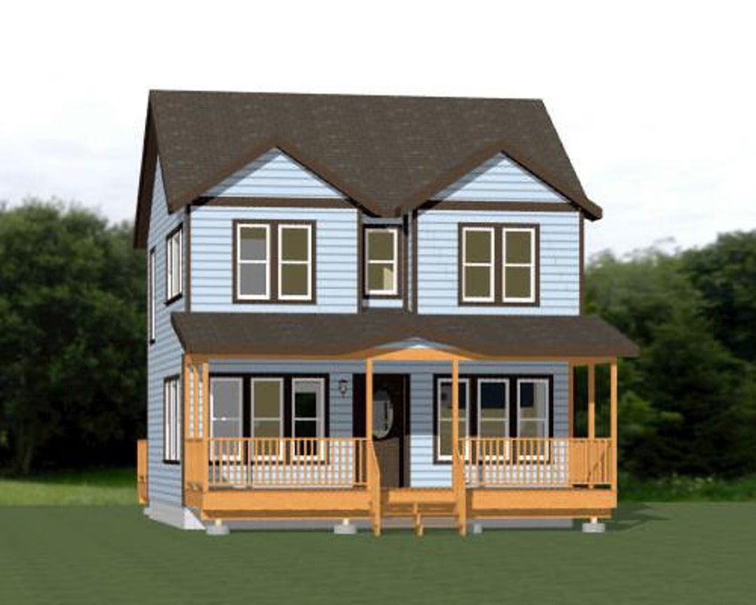 24x24 House 3 Bedroom 2 Bath 1 106 Sq Ft PDF Floor Plan 24x24 House 3 Bedroom 2 Bath 1 106 Sq Ft PDF Floor Plan