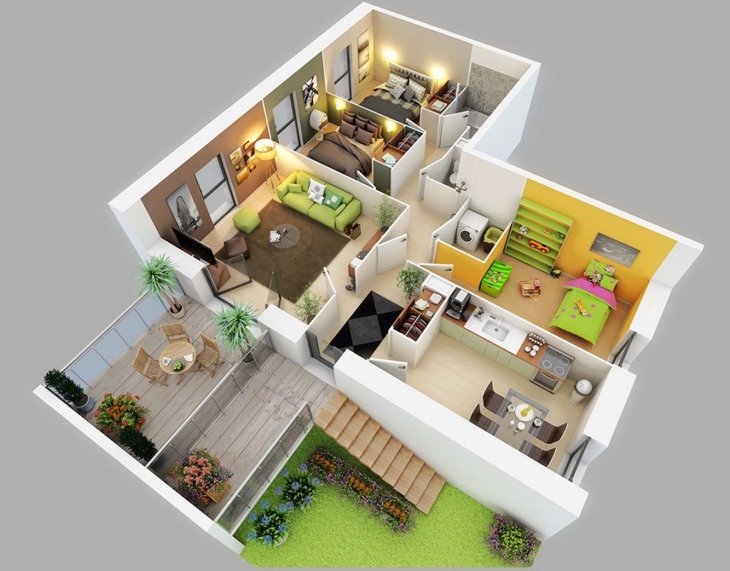 25 Three Bedroom House Apartment Floor Plans 25 Three Bedroom House Apartment Floor Plans