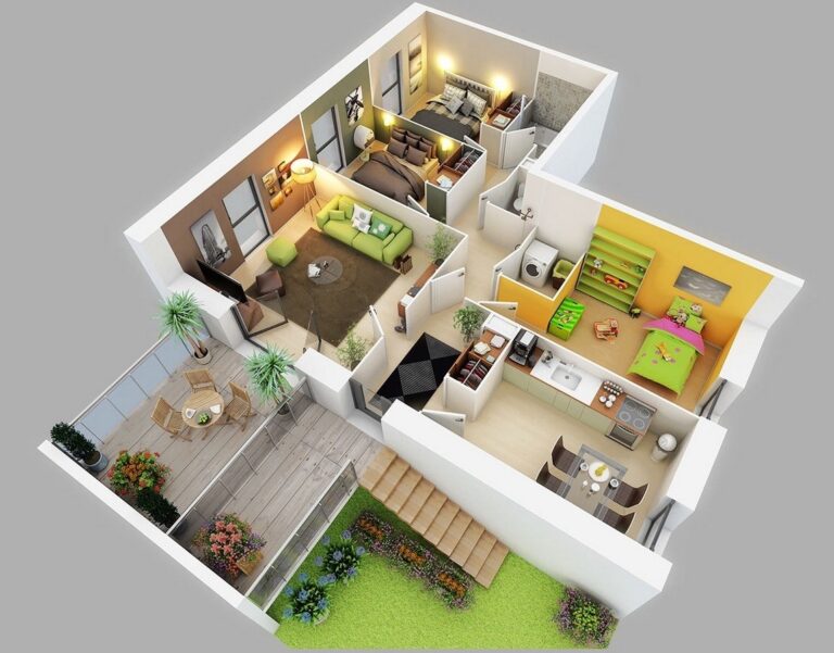25 Three Bedroom House Apartment Floor Plans