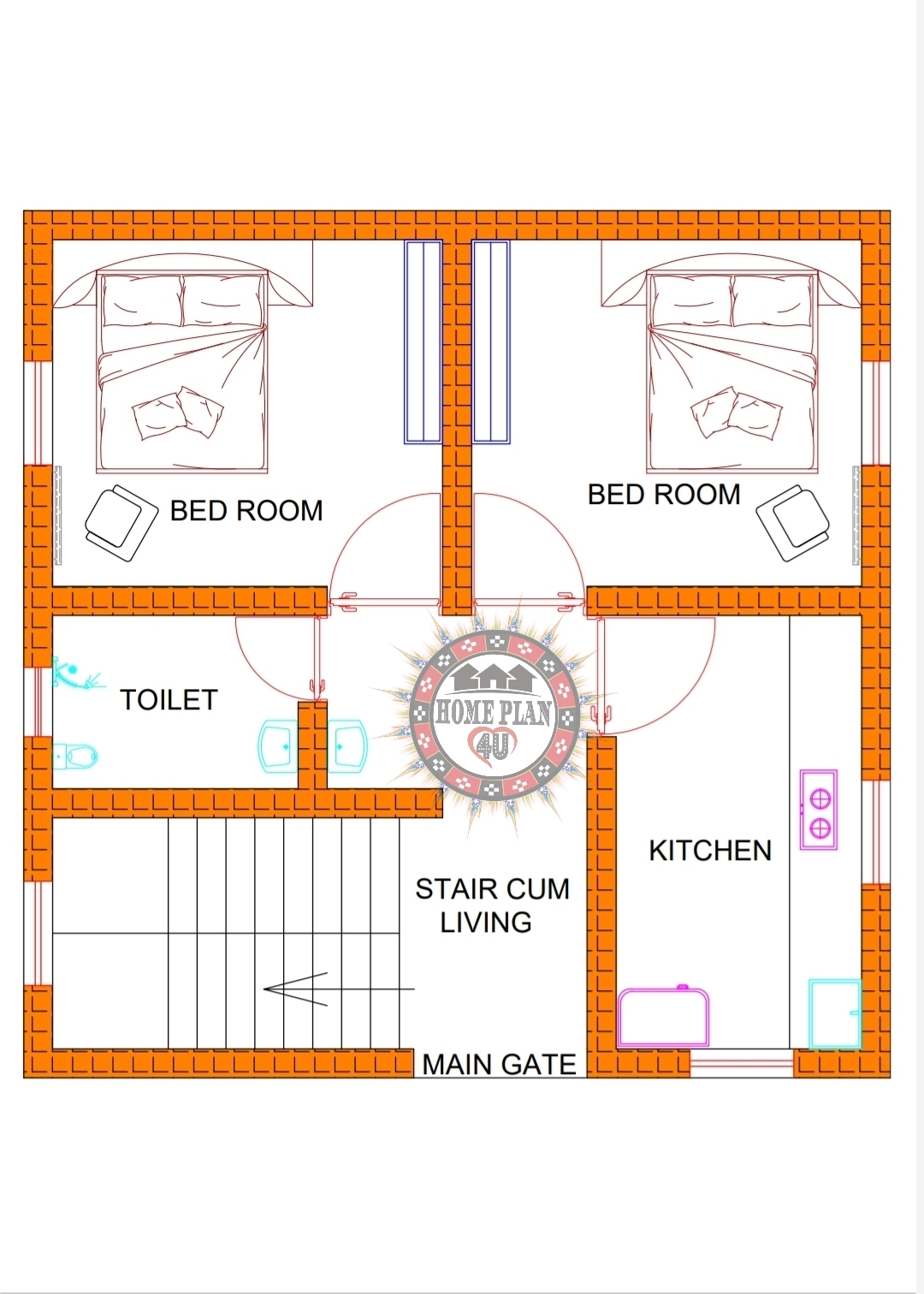 25 X 25 HOUSE PLAN II 25 X 25 HOUSE DESIGN II PLAN 103 25 X 25 HOUSE PLAN II 25 X 25 HOUSE DESIGN II PLAN 103