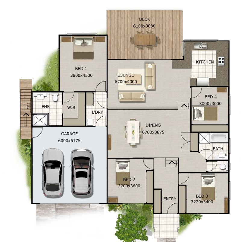 266KR Split Level 4 Bedroom Garage 226 8 M2 Preliminary House Plans Australianfloorplans 266KR Split Level 4 Bedroom Garage 226 8 M2 Preliminary House Plans Australianfloorplans