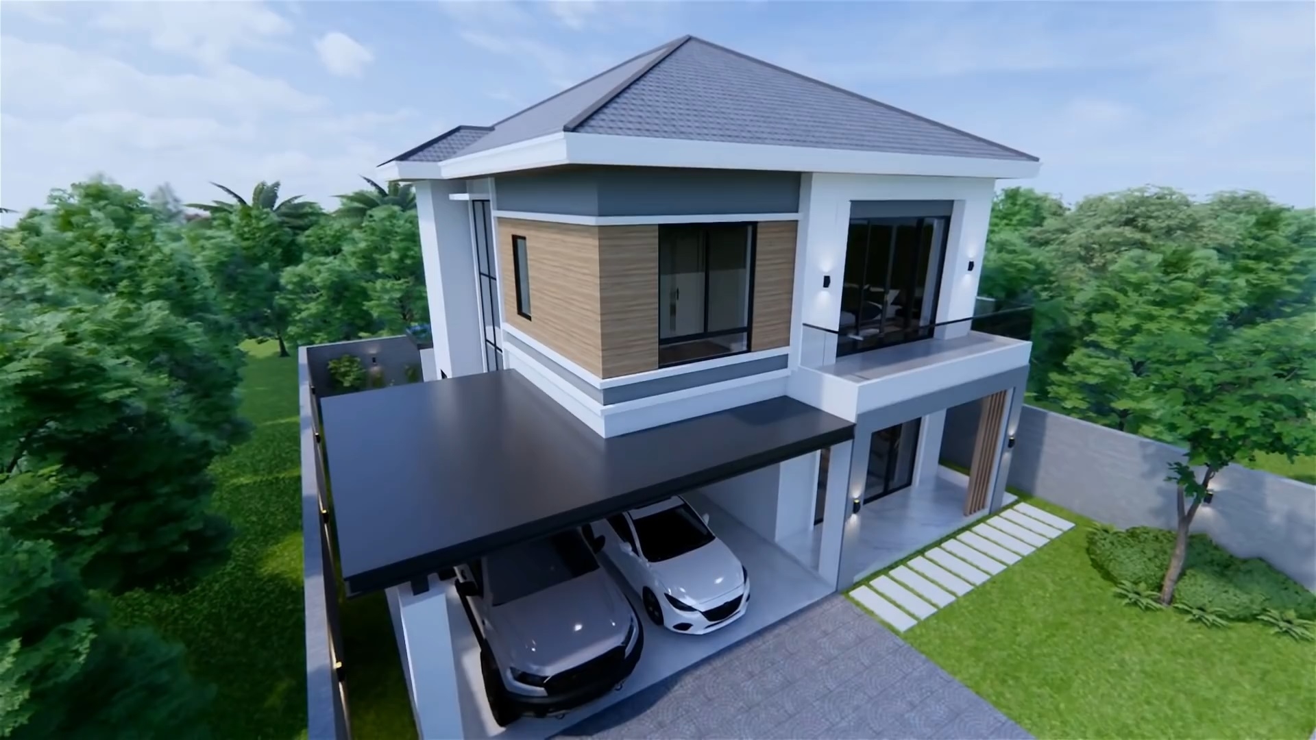 29x39 House Design Plans 8 5x12 Meter Modern House 4 Bedrooms 3 29x39 House Design Plans 8 5x12 Meter Modern House 4 Bedrooms 3
