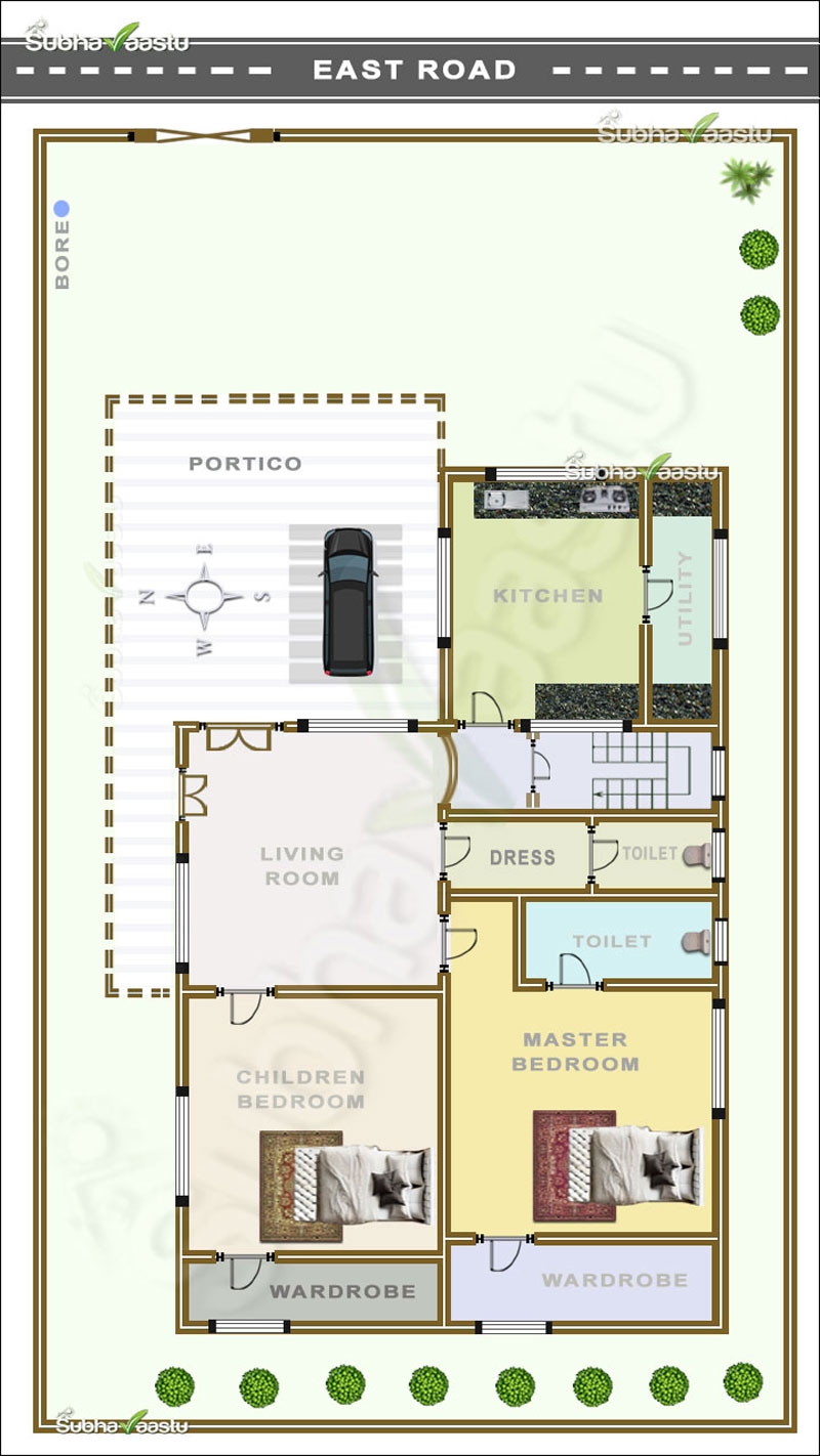 2 Bedroom House Plans Tamilnadu Style