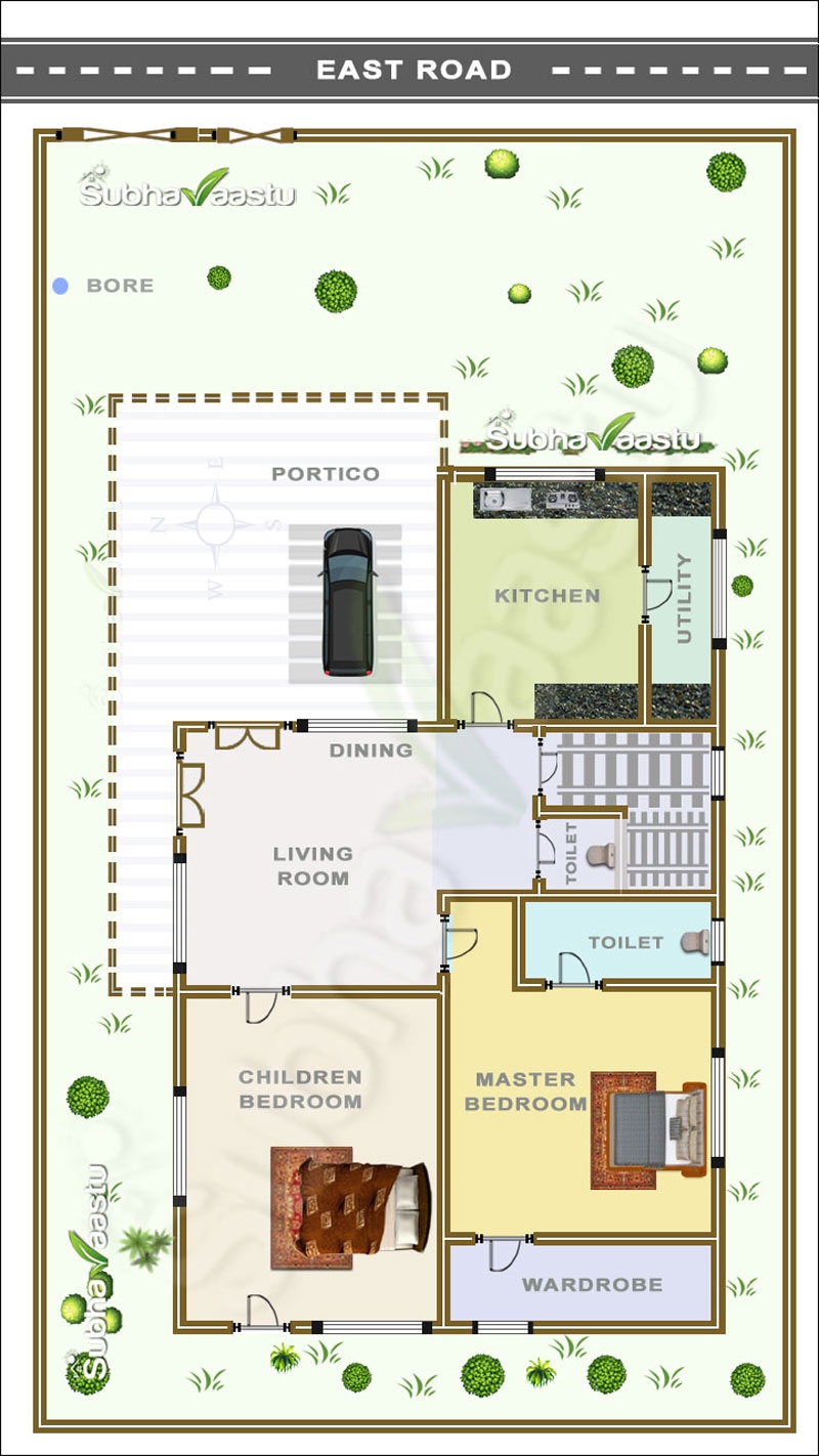 2BHK U0026 3BHK East Facing Vastu House Plans 30X40 40X60 60X80 2BHK U0026 3BHK East Facing Vastu House Plans 30X40 40X60 60X80