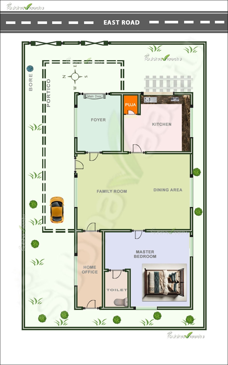 2BHK U0026 3BHK East Facing Vastu House Plans 30X40 40X60 60X80 2BHK U0026 3BHK East Facing Vastu House Plans 30X40 40X60 60X80