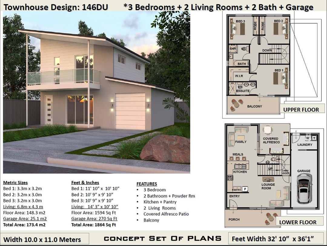 3 Bed Narrow 2 Storey Design narrow Lot Plan two Story House Plan narrow Home Plans modern 2 Story concept PLANS Etsy 3 Bed Narrow 2 Storey Design narrow Lot Plan two Story House Plan narrow Home Plans modern 2 Story concept PLANS Etsy