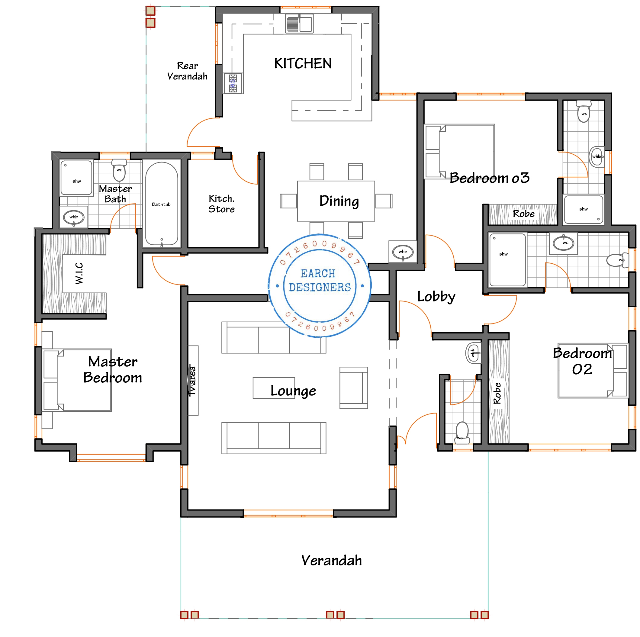 Bungalow House Plans 3 Bedroom Bungalow House Plans 3 Bedroom