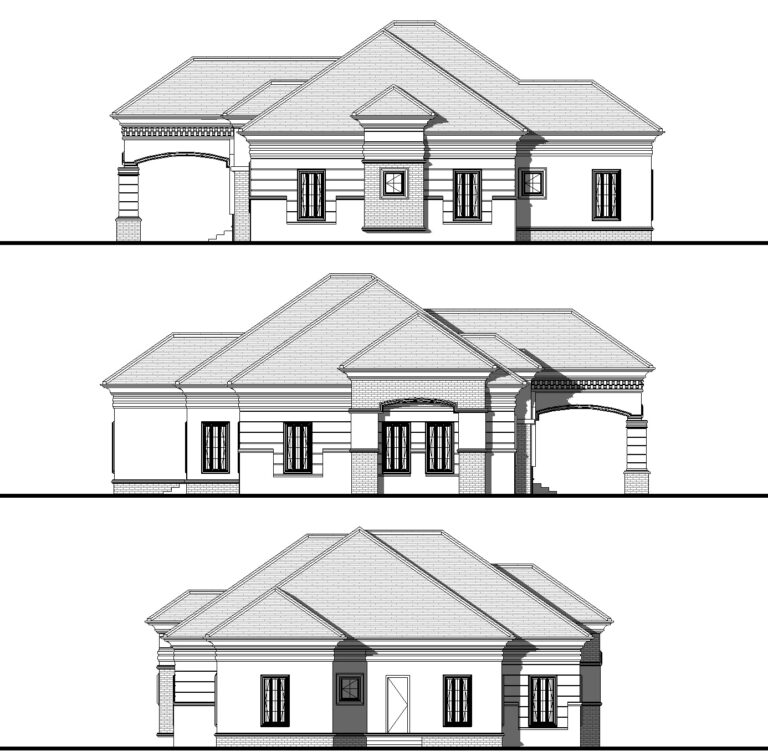 3 Bedroom Bungalow Ref 3025 NIGERIAN HOUSE PLANS