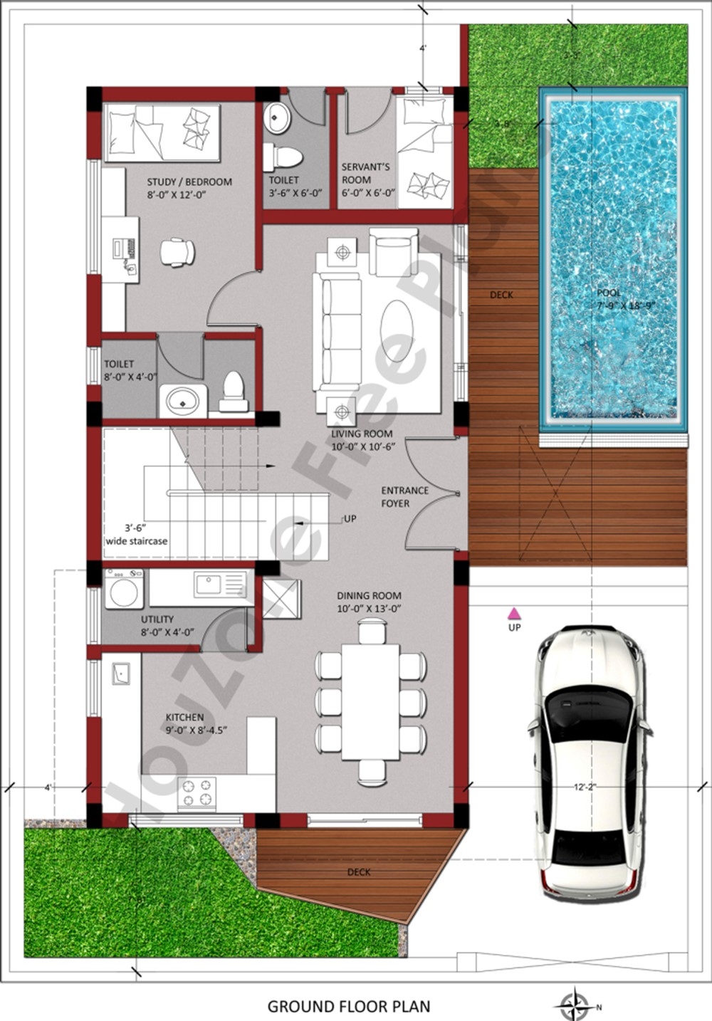 3 Bedroom Duplex House With Pool Houzone 3 Bedroom Duplex House With Pool Houzone