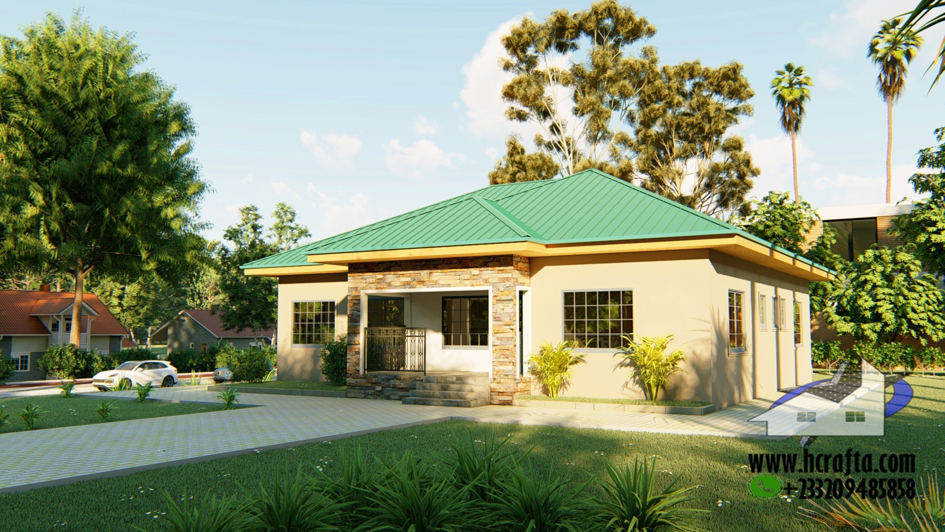 3 Bedroom House Plan Low Budget House Design HCrafta 3 Bedroom House Plan Low Budget House Design HCrafta