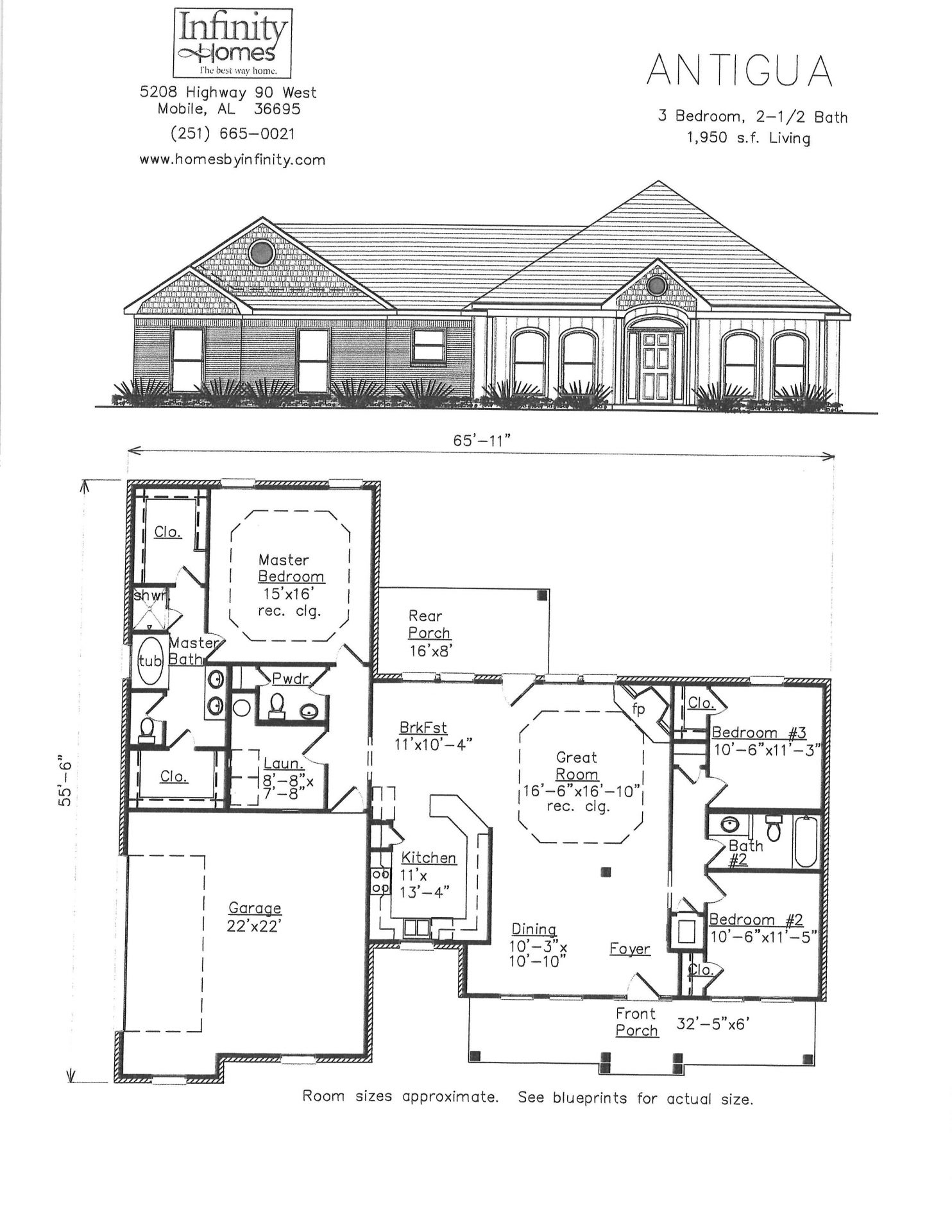 Three Bedroom One Bath House Plans