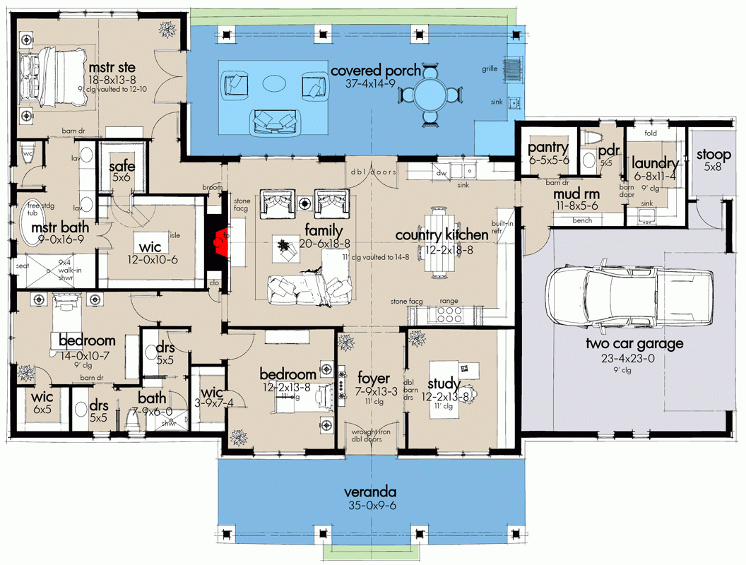 3 Bedroom Modern Farmhouse Plan With Metal Or Wood Framing Options 2486 Sq Ft 16922WG Architectural Designs House Plans 3 Bedroom Modern Farmhouse Plan With Metal Or Wood Framing Options 2486 Sq Ft 16922WG Architectural Designs House Plans