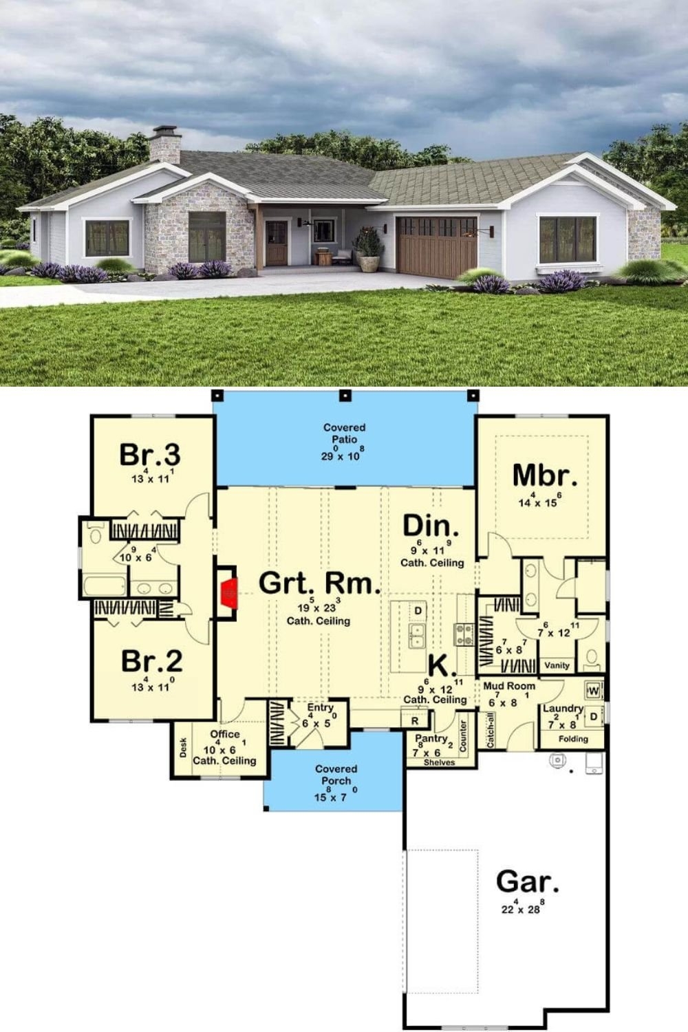 3 Bedroom Ranch Style House Plans 3 Bedroom Ranch Style House Plans