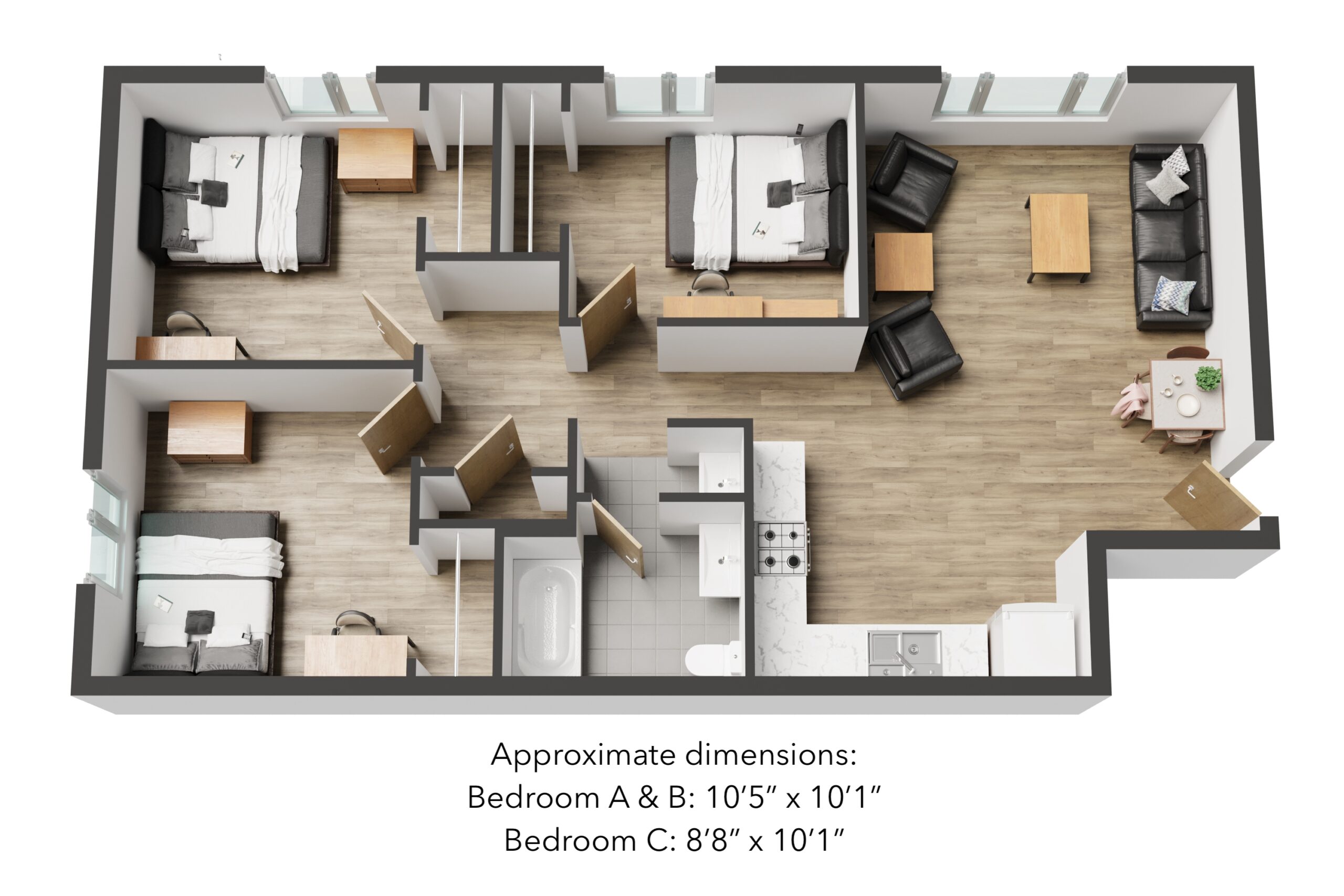 3 Bedroom Housing Plan