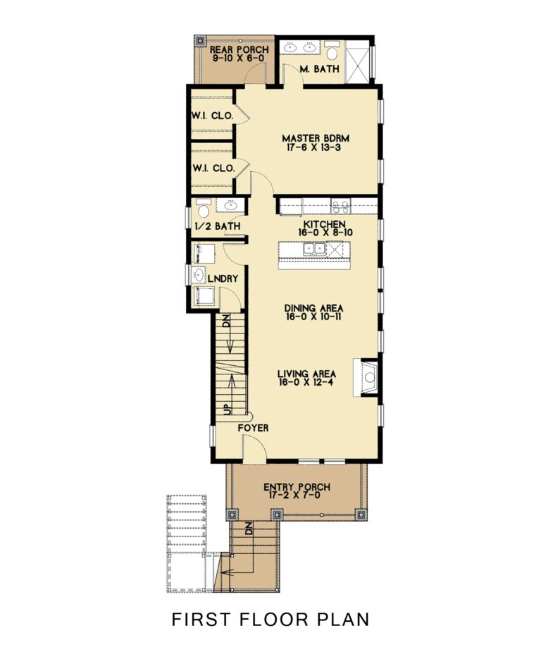 3 Story 4 Bedroom Cottage Style House Plan 5023 Plan 5023