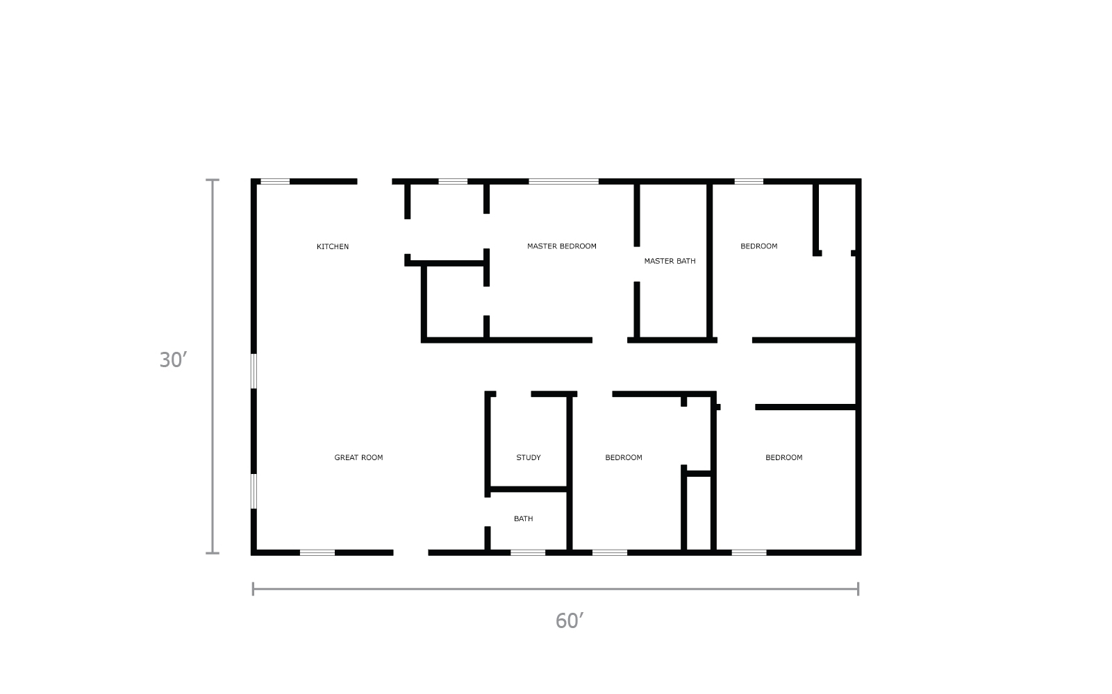 30x60 House Plan 4 Bedroom 30x60 House Plan 4 Bedroom