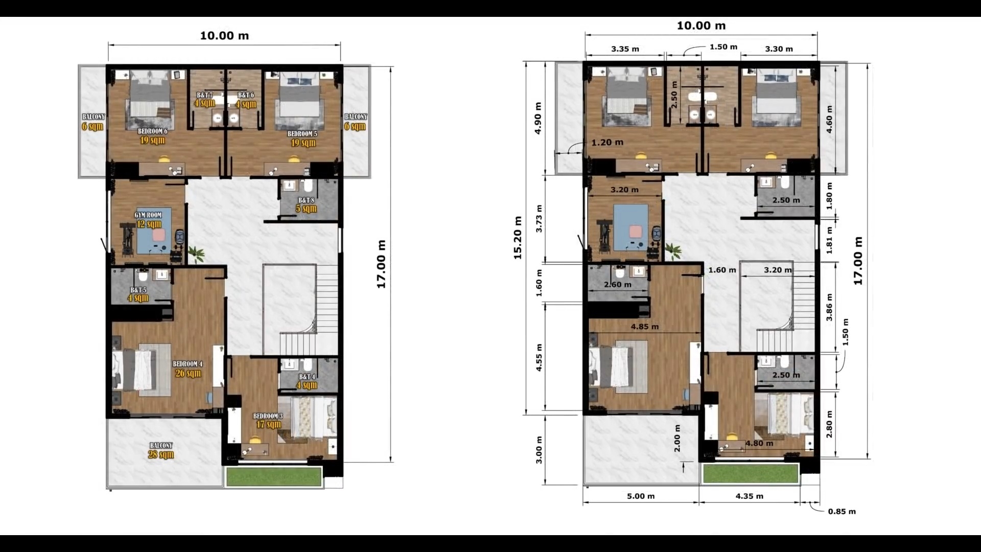 Floor Plan 10 Bedroom House