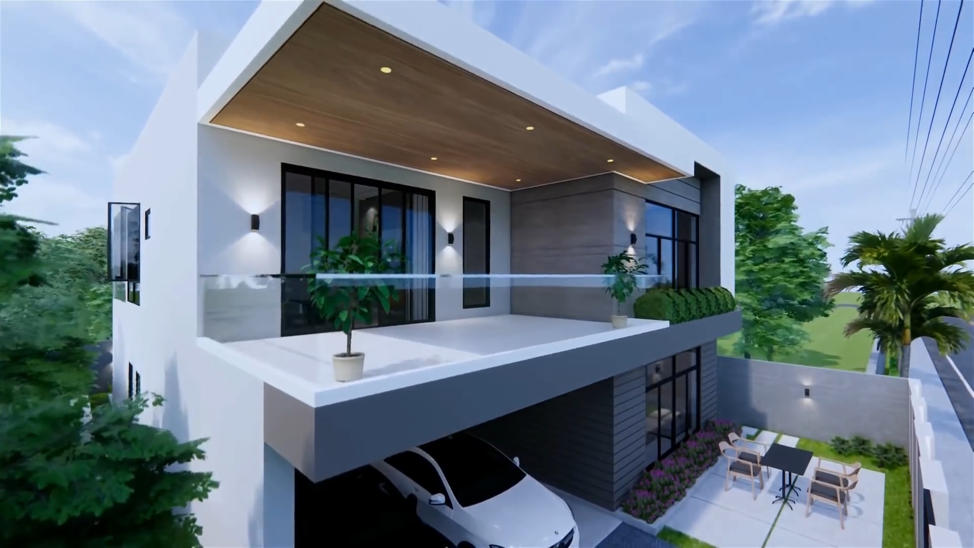 6 Bedroom Modern House Plans 3d
