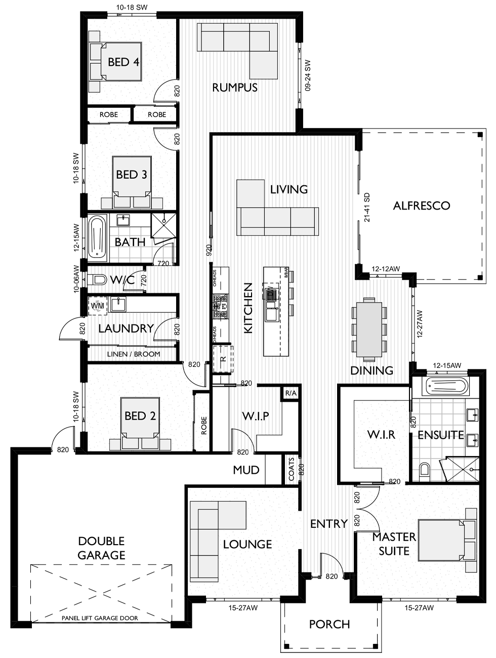 4 5 Bedroom Floor Plans Virtue Homes Gippsland 4 5 Bedroom Floor Plans Virtue Homes Gippsland