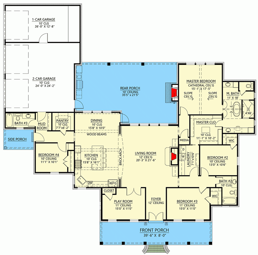 House Plans Bedrooms Together