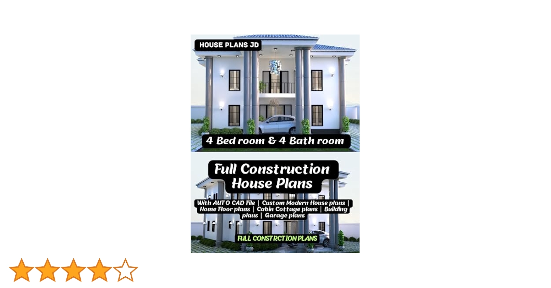 4 Bed Room U0026 4 Bath Room Full Construction House Plans With AUTO CAD File Custom Modern House Plans Home Floor Plans Cabin Cottage Plans Building Plans 4 Bed Room U0026 4 Bath Room Full Construction House Plans With AUTO CAD File Custom Modern House Plans Home Floor Plans Cabin Cottage Plans Building Plans