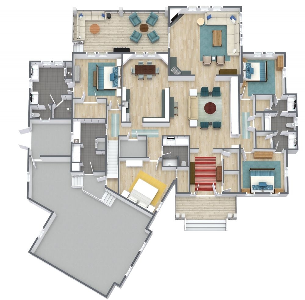 4 Bedroom 3 Bathroom House Plan With Garage 4 Bedroom 3 Bathroom House Plan With Garage