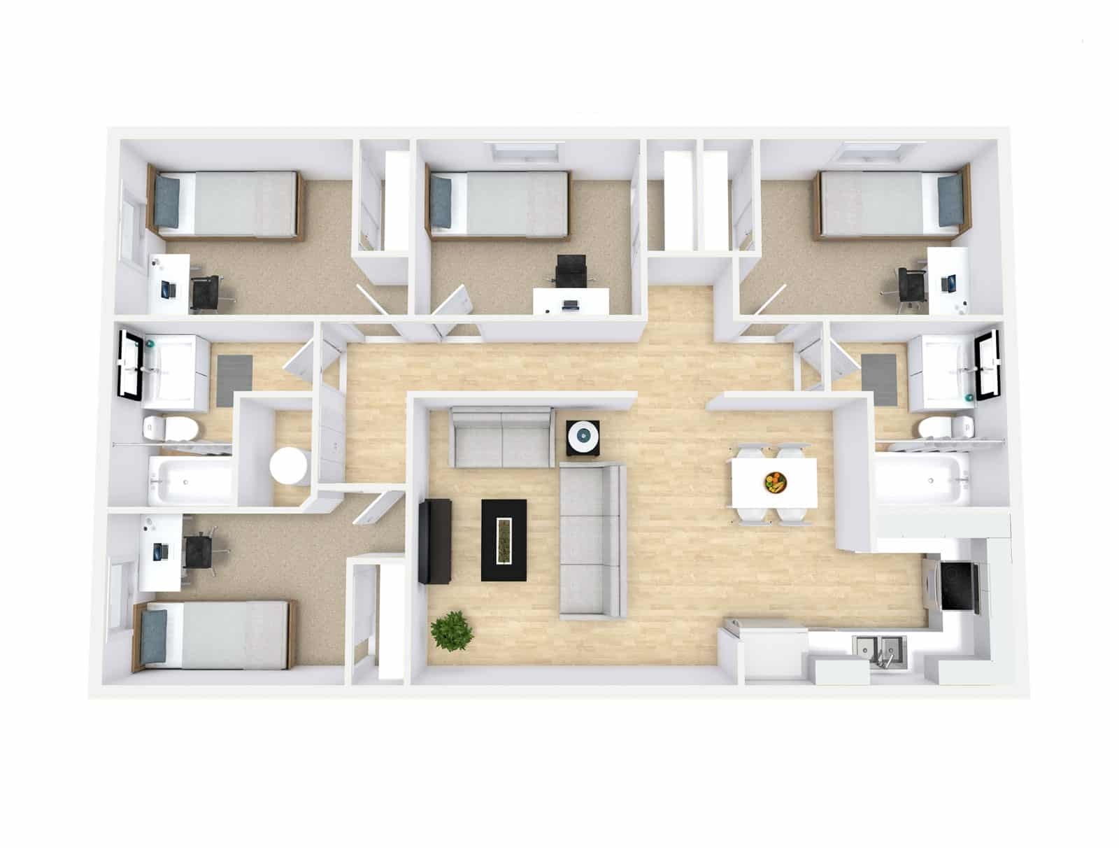 4 Bedroom Apartments In Orem UT Schedule A Tour Summerwood Student Housing