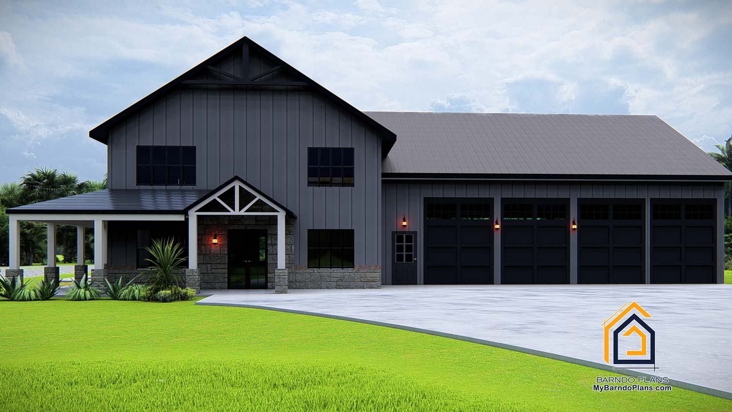 4 Bedroom Barndominium Floor Plans Blueprints Barndo